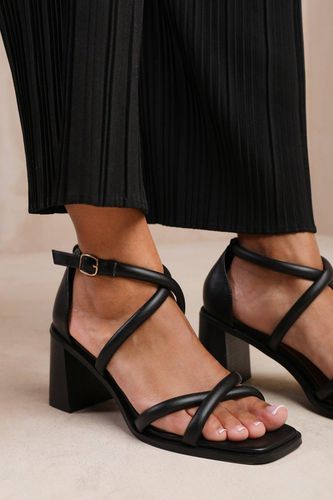 Womens 'Illinois' Wide Fit Cross Over Multi Strap Heels - - 5E - Where's That From - Modalova