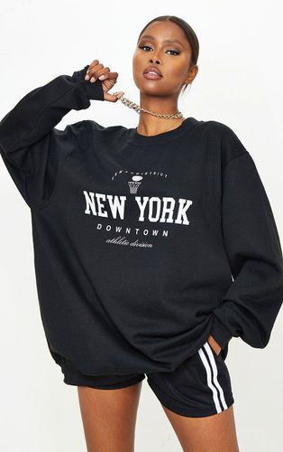Womens New York Downtown Slogan Printed Sweatshirt - XL - NastyGal UK (+IE) - Modalova