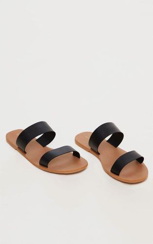 Womens Wide Fit Leather Twin Strap Sandal - 3 - NastyGal UK (+IE) - Modalova
