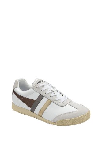 Womens 'Harrier Trident' Leather Lace-Up Trainers - - 4 - NastyGal UK (+IE) - Modalova
