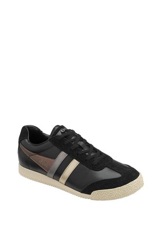 Womens 'Harrier Trident' Leather Lace-Up Trainers - - 3 - NastyGal UK (+IE) - Modalova