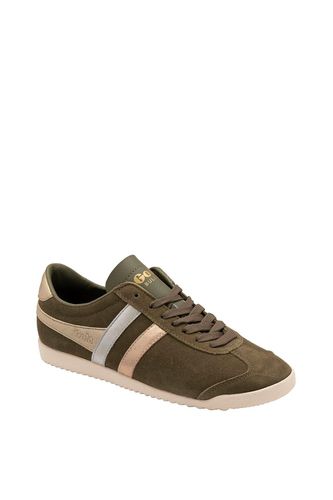 Womens 'Bullet Mirror Trident' Suede Lace-Up Trainers - - 4 - Gola - Modalova