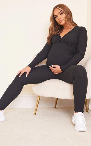 Womens Maternity  Brushed Rib Leggings - 6 - NastyGal UK (+IE) - Modalova