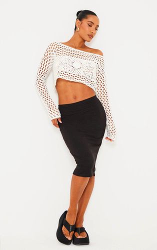 Womens Basic Cotton Blend Jersey Midi Skirt - 6 - NastyGal UK (+IE) - Modalova