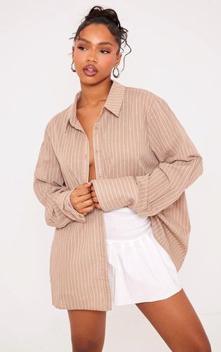 Womens Oversized Pinstripe Cuff Shirt - L - NastyGal UK (+IE) - Modalova