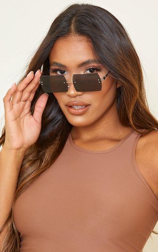 Womens Frameless Square Frame Sunglasses - One Size - NastyGal UK (+IE) - Modalova