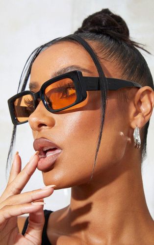 Womens With Orange Lens Square Frame Sunglasses - One Size - NastyGal UK (+IE) - Modalova