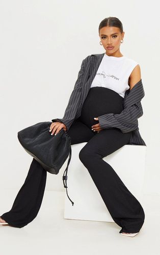 Womens Maternity Ribbed Flared Leggings - 16 - NastyGal UK (+IE) - Modalova