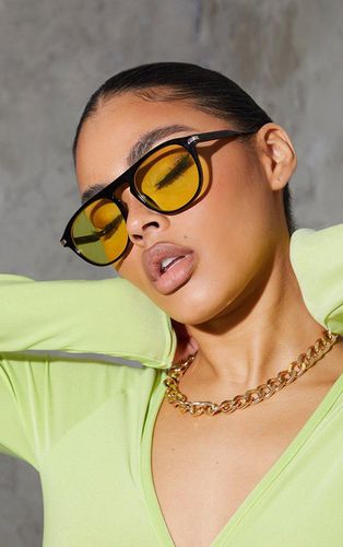 Womens Yellow Lens Round Frame Sunglasses - One Size - NastyGal UK (+IE) - Modalova
