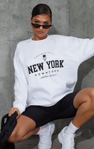 Womens New York Downtown Slogan Printed Sweatshirt - XL - NastyGal UK (+IE) - Modalova