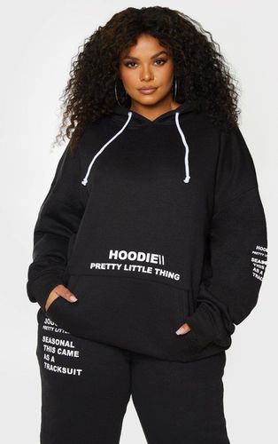 Womens Plus Oversized Slogan Print Pocket Front Hoodie - 18 - NastyGal UK (+IE) - Modalova