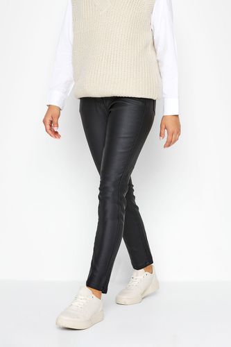 Womens Petite Leather Look Jeans - - 10S - PixieGirl - Modalova