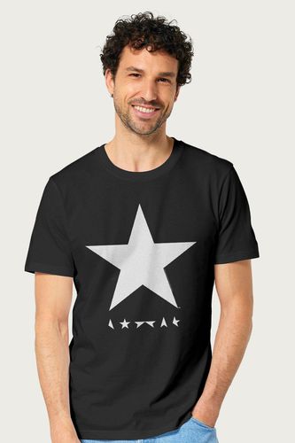 Blackstar White Album Logo T-Shirt - S - David Bowie - Modalova
