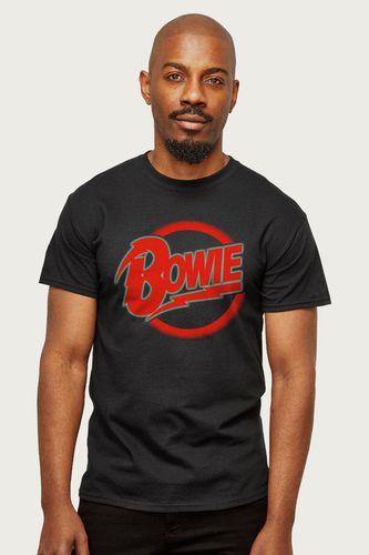 Neon Logo T-Shirt - Black - S - David Bowie - Modalova