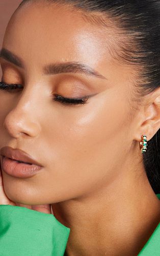 Womens Diamante Huggie Hoop Earrings - One Size - NastyGal UK (+IE) - Modalova