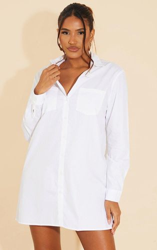 Womens Long Sleeve Button Shirt Dress - 10 - NastyGal UK (+IE) - Modalova
