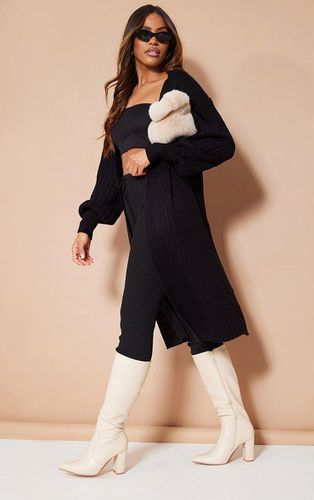 Womens Ribbed Knitted Midi Cardigan - XS - NastyGal UK (+IE) - Modalova