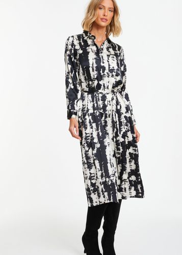 Womens Satin Marble Print Shirt Dress - - 8 - NastyGal UK (+IE) - Modalova