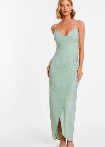 Womens Shimmer Wrap Maxi Dress - - 14 - NastyGal UK (+IE) - Modalova