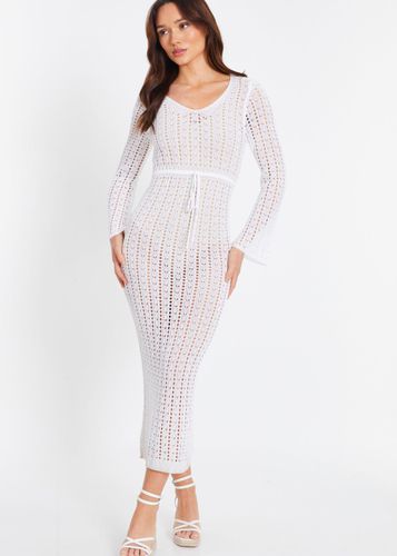 Womens Crochet Maxi Dress - - S - Quiz - Modalova