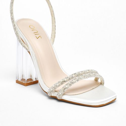 Womens Diamante Strap Heeled Sandals - - 8 - NastyGal UK (+IE) - Modalova