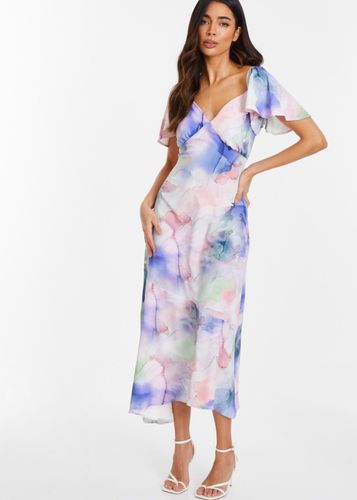Womens Abstract Print Midaxi Dress - - 8 - NastyGal UK (+IE) - Modalova