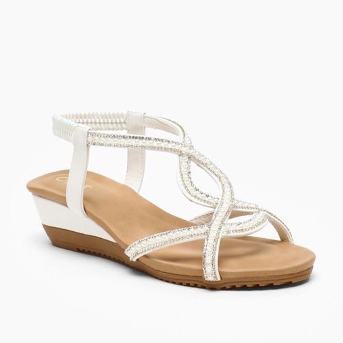 Womens Pearl Low Wedge Sandals - - 6 - NastyGal UK (+IE) - Modalova