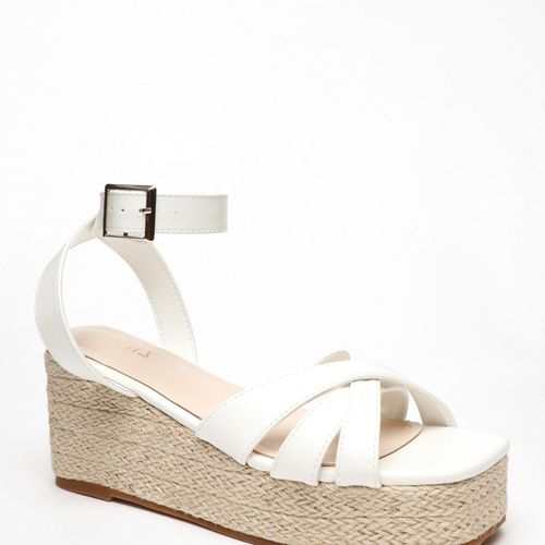 Womens Faux Leather Strappy Woven Wedges - - 4 - NastyGal UK (+IE) - Modalova