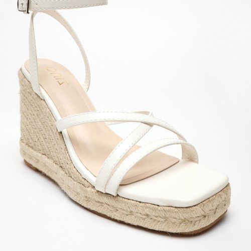 Womens Faux Leather Strappy Woven Wedges - - 3 - NastyGal UK (+IE) - Modalova