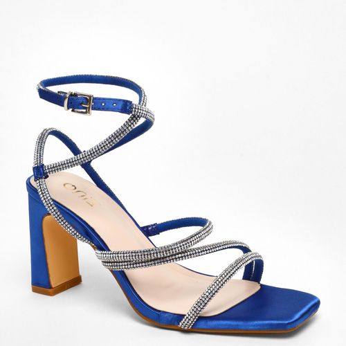 Womens Diamante Strappy Block Heeled Sandals - - 5 - NastyGal UK (+IE) - Modalova