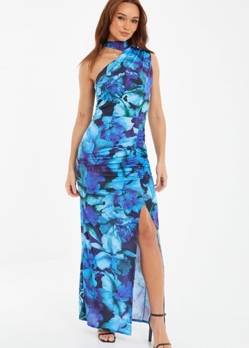 Womens Floral Asymmetric Maxi Dress - - 16 - NastyGal UK (+IE) - Modalova