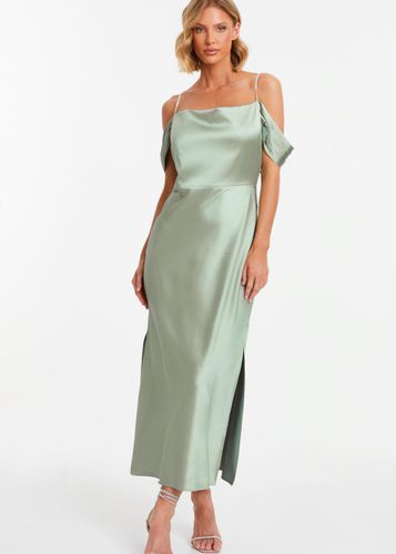 Womens Satin Drop Shoulder Midaxi Dress - - 10 - NastyGal UK (+IE) - Modalova