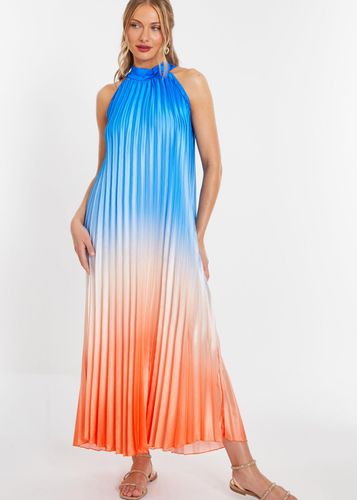 Womens Satin Ombre Pleated Maxi Dress - - M - NastyGal UK (+IE) - Modalova