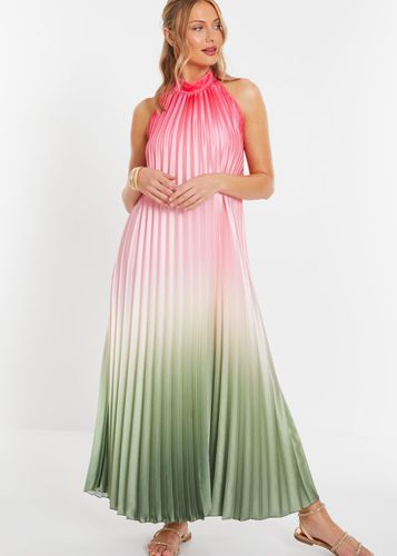 Womens Satin Ombre Pleated Maxi Dress - - L - NastyGal UK (+IE) - Modalova