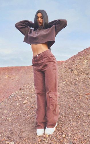 Womens RENEW Cargo Pocket Baggy Wide Leg Jeans - 6 - NastyGal UK (+IE) - Modalova