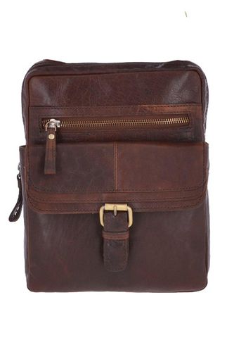 Real Leather Vintage Flight Shoulder Bag - - One Size - Ashwood Leather - Modalova