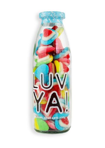 Luv Ya! Gummy Hearts Message Bottle - - One Size - Treat Kitchen - Modalova