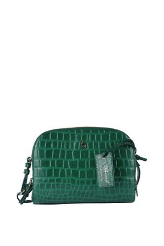 Womens 'Classy' Croc Embossed Leather Three Section Cross Body Bag - - One Size - NastyGal UK (+IE) - Modalova