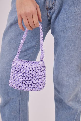 Womens Woven Satin Mini Bag in Lilac - - One Size - My Accessories London - Modalova