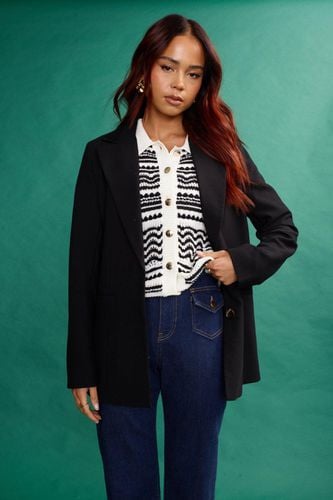 Womens Long Sleeved Oversized Blazer With Pocket Detail In - 6 - NastyGal UK (+IE) - Modalova