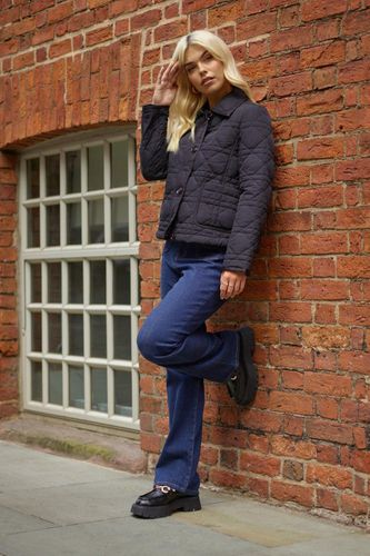 Womens Diamond Quilted Padded Lightweight Jacket with Collar In - 6 - ANOTHER SUNDAY - Modalova