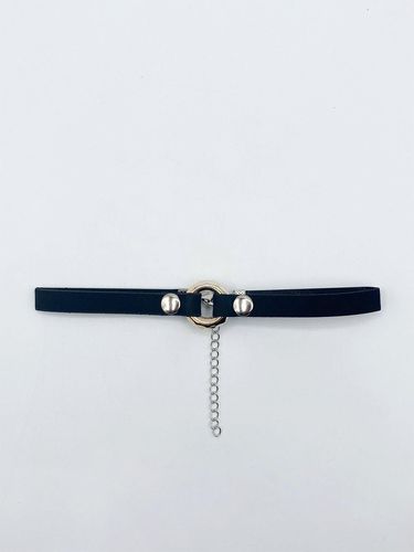 Womens Faux Suede Choker Necklace With Ring Charm In - One Size - NastyGal UK (+IE) - Modalova