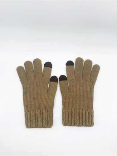 Ribbed Knitted Gloves - - One Size - SVNX - Modalova