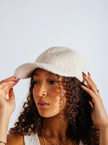 Womens Cream Borg Baseball Cap - - One Size - NastyGal UK (+IE) - Modalova