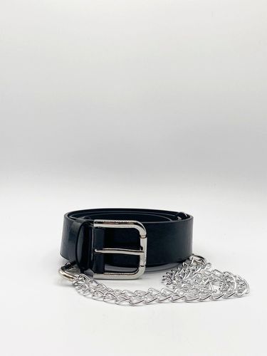 PU Leather Belt With Chain Detail - - One Size - NastyGal UK (+IE) - Modalova
