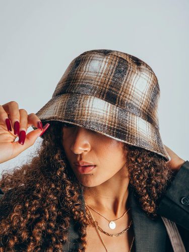 Check Print Woven Bucket Hat - - One Size - NastyGal UK (+IE) - Modalova