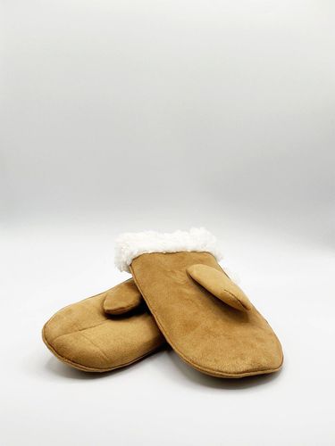 Womens Faux Suede Mittens With Borg Lining - - One Size - NastyGal UK (+IE) - Modalova
