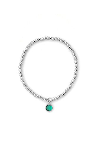 Womens May Birthstone Beaded Bracelet Silver Plated - - One Size - NastyGal UK (+IE) - Modalova
