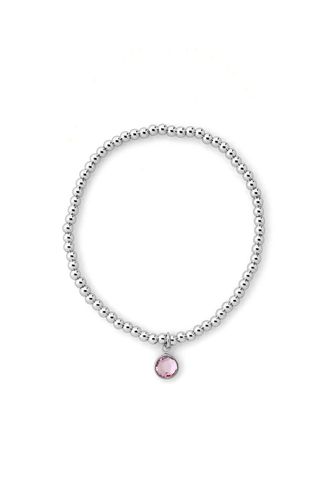 Womens June Birthstone Beaded Bracelet Silver Plated - - One Size - NastyGal UK (+IE) - Modalova