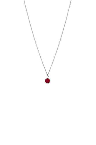 Womens January Birthstone Crystal Necklace Sterling Silver - - 16 inches - Joy by Corrine Smith - Modalova